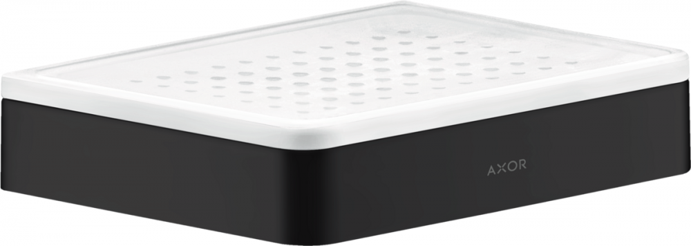 Мыльница для ванной Hansgrohe Axor Universal Softsquare металл/керамика матовый черный 42803670