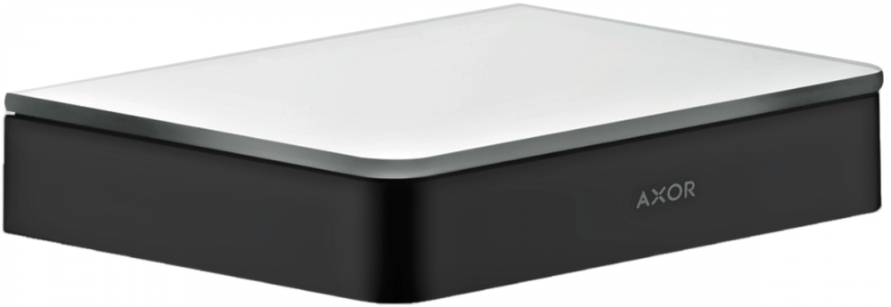 Полиця для ванної Hansgrohe Axor Universal Softsquare 150 мм матова чорна 42840670