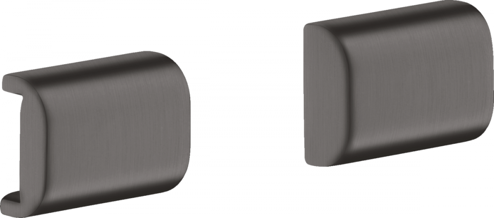 Декоративна накладка для рейлінгу Hansgrohe Axor Universal Softsquare шліфований чорний хром 42871340