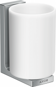 Стакан для зубных щеток Hansgrohe Axor Universal Rectangular металл/стекло хром 42604000