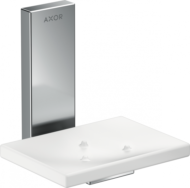 Мильниця для ванної Hansgrohe Axor Universal Rectangular метал/скло хром 42605000