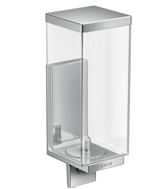 Диспенсер для жидкого мыла Hansgrohe Axor Universal Rectangular 600 мл металл/пластик хром 42610000