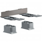 Комплект адаптерів для монтажу аксесуарів на рейлінг Hansgrohe Axor Universal Softsquare шліфований чорний хром 42870340