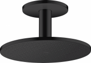 Верхній душ Hansgrohe Axor ShowerSolutions Ø300 мм 1 режим зі стельовим під'єднанням матовий чорний 35301670