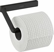 Держатель для туалетной бумаги Hansgrohe Axor Universal Softsquare без крышки матовый черный 42846670