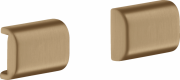 Декоративна накладка для рейлінгу Hansgrohe Axor Universal Softsquare шліфована бронза 42871140