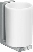 Стакан для зубных щеток Hansgrohe Axor Universal Rectangular металл/стекло хром 42604000