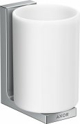 Стакан для зубных щеток Hansgrohe Axor Universal Rectangular металл/стекло хром 42604000