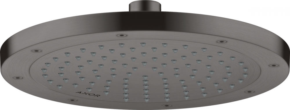 Лійка для верхнього душу Hansgrohe Axor ShowerSolutions ⌀245 мм 1-режимна EcoSmart шліфований чорний хром 35381340