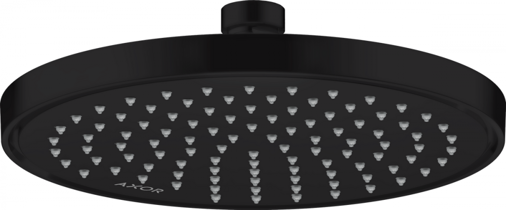 Лійка для верхнього душу Hansgrohe Axor ShowerSolutions ⌀220 мм 1-режимна EcoSmart матовий чорний 35383670