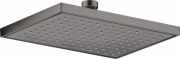 Лейка для верхнего душа Hansgrohe Axor ShowerSolutions 245х185 мм 1-режимная шлифованный черный хром 35373340