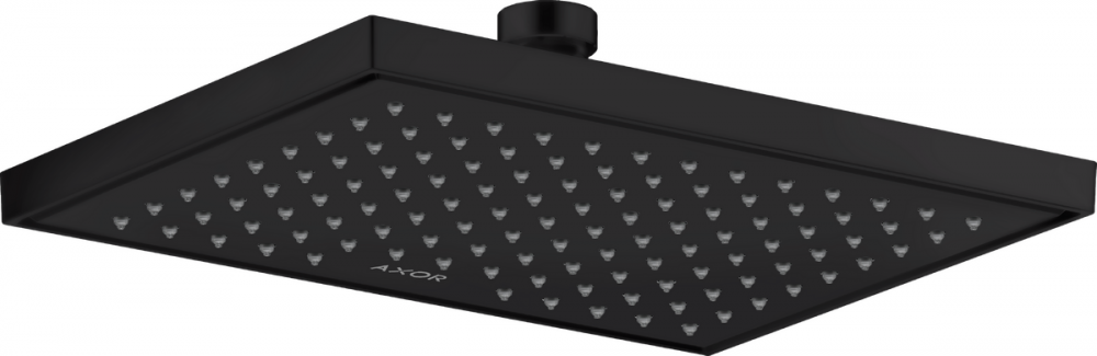 Лейка для верхнего душа Hansgrohe Axor ShowerSolutions 245х185 мм 1-режимная EcoSmart+ матовый черный 35387670