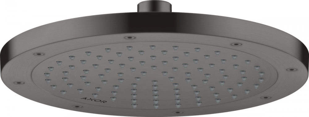 Лійка для верхнього душу Hansgrohe Axor ShowerSolutions ⌀245 мм 1-режимна EcoSmart+ чорний шліфований хром 35389340