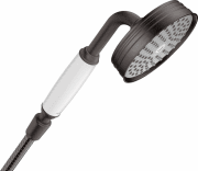 Душевая лейка Hansgrohe Axor Montreux Ø100 мм 1 режим шлифованный черный хром 16320340