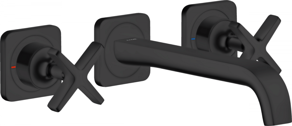 Смеситель для раковины Hansgrohe Axor Citterio E настенный матовый черный 36107670