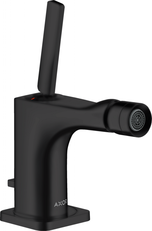 Смеситель для биде Hansgrohe Axor Citterio E с донным клапаном матовый черный 36120670