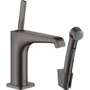 Смеситель для раковины Hansgrohe Axor Citterio E с гигиеническим душем шлифованный черный хром 36130340
