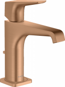 Смеситель для раковины Hansgrohe Axor Citterio E однорычажный с донным клапаном шлифованная бронза 36110140