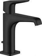 Смеситель для раковины Hansgrohe Axor Citterio E однорычажный с донным клапаном матовый черный 36110670
