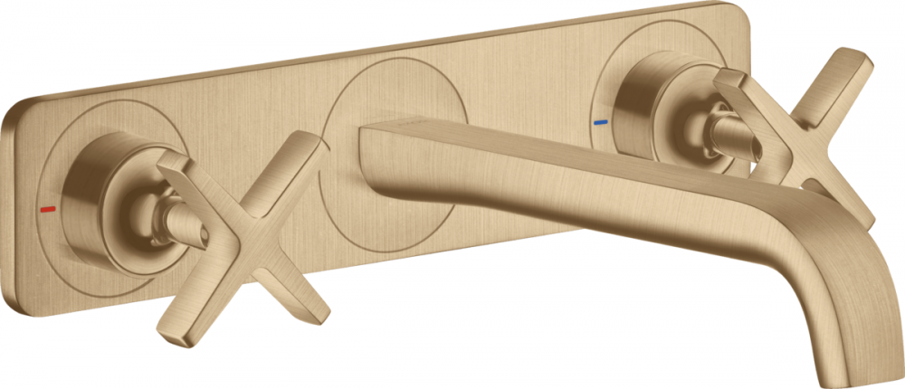 Змішувач для раковини Hansgrohe Axor Citterio E настінний шліфована бронза 36115140