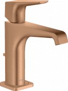 Змішувач для раковини Hansgrohe Axor Citterio E одноважільний з донним клапаном шліфована бронза 36110140