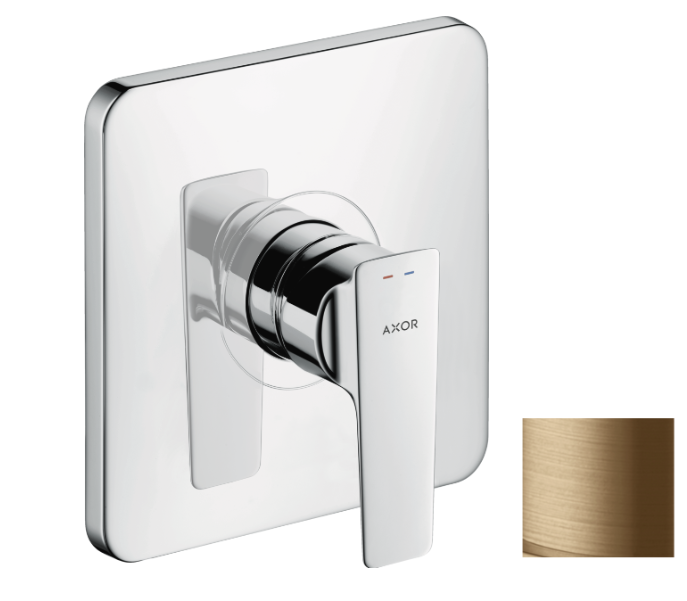 Змішувач прихованого монтажу Hansgrohe Axor Citterio E одноважільний шліфована бронза 36655140