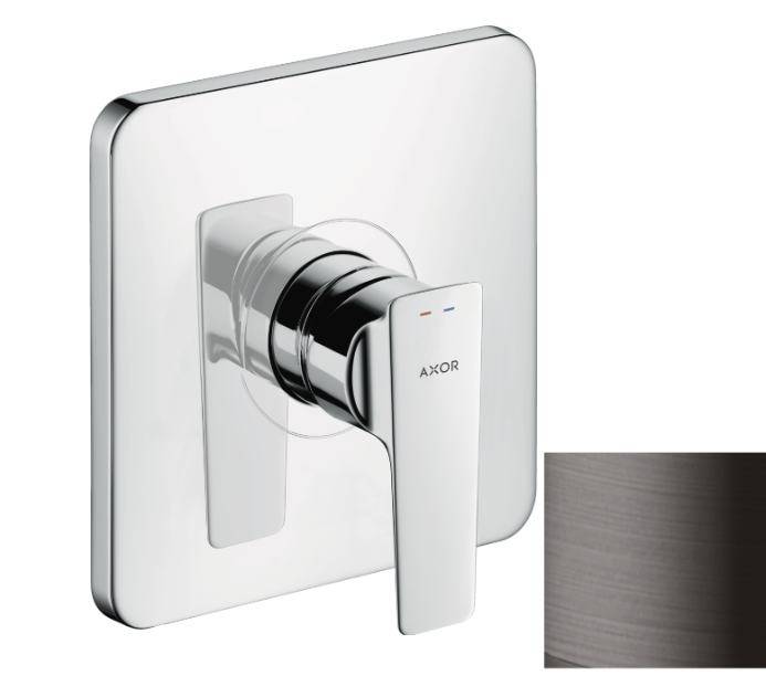 Смеситель скрытого монтажа Hansgrohe Axor Citterio E однорычажный шлифованный черный хром 36655340