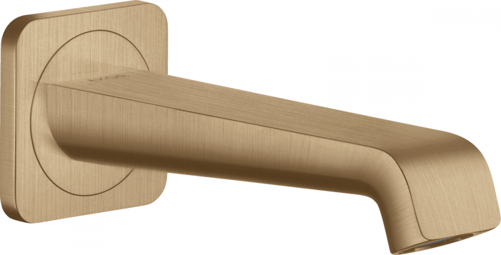 Вилив для змішувача у ванній Hansgrohe Axor Citterio E 181 мм шліфована бронза 36425140