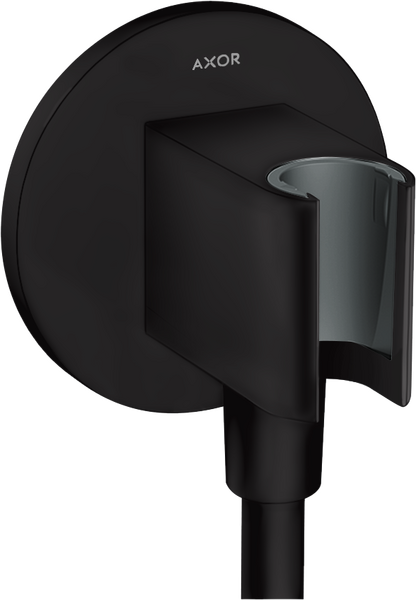 Шланговое подсоединение Hansgrohe Axor ShowerSolutions с держателем матовый черный 36733670