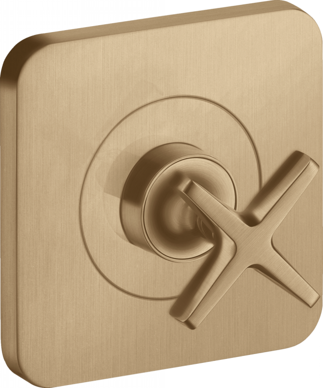 Запорний вентиль прихованого монтажу Hansgrohe Axor Citterio E шліфована бронза 36771140