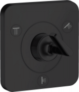Запорный/переключающий вентиль скрытого монтажа Hansgrohe Axor Citterio E Trio/Quattro матовый черный 36772670
