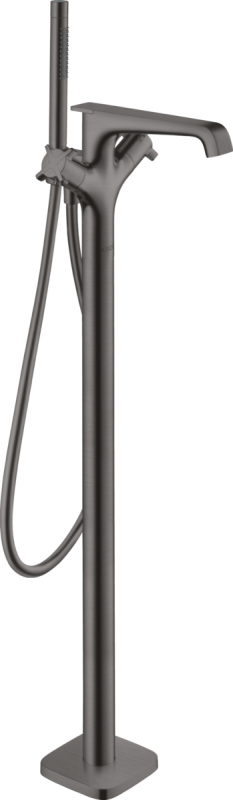 Термостат для ванної Hansgrohe Axor Citterio E підлоговий з ручним душем шліфований чорний хром 36416340