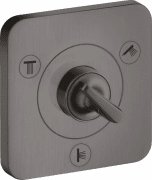 Запорный/переключающий вентиль скрытого монтажа Hansgrohe Axor Citterio E Trio/Quattro шлифованный черный хром 36772340