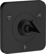 Запорный/переключающий вентиль скрытого монтажа Hansgrohe Axor Citterio E Trio/Quattro матовый черный 36772670