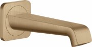 Излив для смесителя в ванной Hansgrohe Axor Citterio E 181 мм шлифованная бронза 36425140