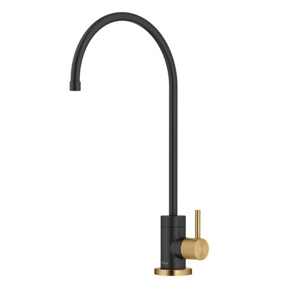 Кран для фільтрованої води Kraus Purita одноважільний матова латунь/матовий чорний FF-100BBMB