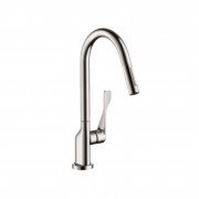 Смеситель для кухни Hansgrohe Axor Citterio Eco однорычажный с выдвижной лейкой нержавеющая сталь 39832800
