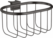Мыльница-корзинка для ванной Hansgrohe Axor Montreux металл шлифованный черный хром 42066340