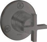 Запорный/переключающий вентиль скрытого монтажа Hansgrohe Axor Citterio Trio/Quattro шлифованный черный хром 39925340