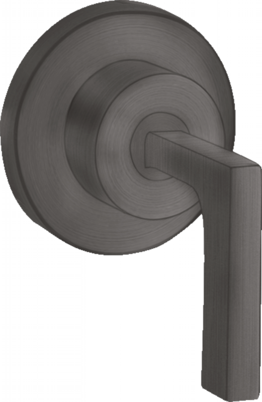 Запорный вентиль скрытого монтажа Hansgrohe Axor Citterio шлифованный черный хром 39960340