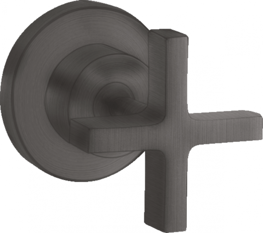 Запорный вентиль скрытого монтажа Hansgrohe Axor Citterio шлифованный черный хром 39965340