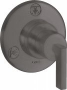Запорный/переключающий вентиль скрытого монтажа Hansgrohe Axor Citterio Trio/Quattro шлифованный черный хром 39920340