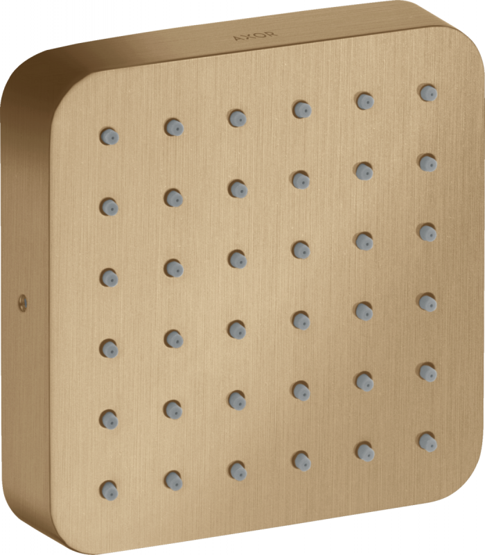 Лейка для верхнего душа Hansgrohe Axor Citterio E 120х120 мм 1-режимная шлифованная бронза 36822140