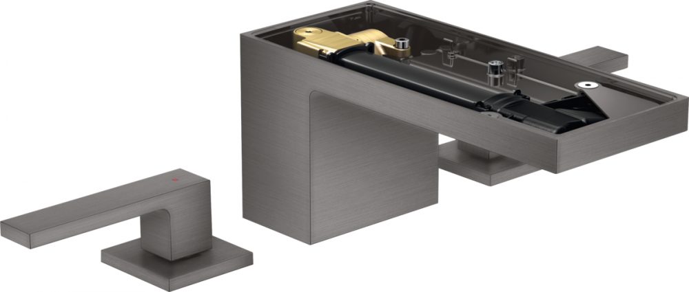 Смеситель для раковины Hansgrohe Axor MyEdition без панели с донным клапаном Push-Open шлифованный черный хром 47052340