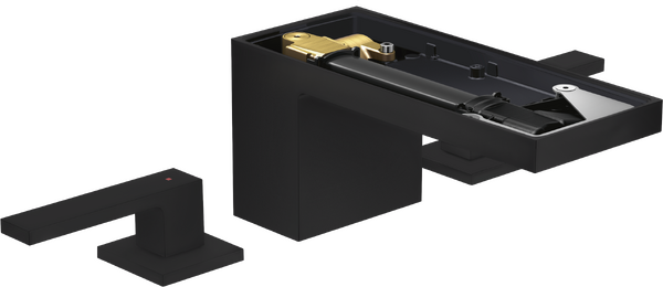 Змішувач для раковини Hansgrohe Axor MyEdition без панелі з донним клапаном Push-Open матовий чорний 47052670