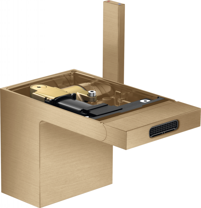 Змішувач для біде Hansgrohe Axor MyEdition без панелі з донним клапаном шліфована бронза 47212140