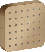 Лійка для верхнього душу Hansgrohe Axor Citterio E 120х120 мм 1-режимна шліфована бронза 36822140