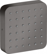 Лейка для верхнего душа Hansgrohe Axor Citterio E 120х120 мм 1-режимная шлифованный черный хром 36822340