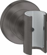 Утримувач ручного душу Hansgrohe Axor Citterio круглий метал шліфований чорний хром 39525340