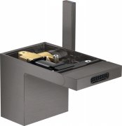 Змішувач для біде Hansgrohe Axor MyEdition без панелі з донним клапаном шліфований чорний хром 47212340